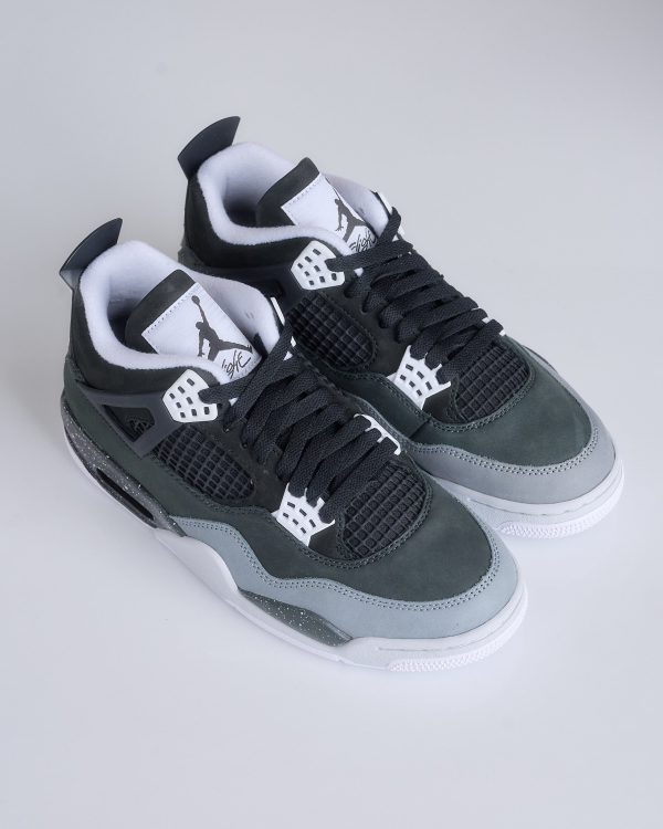 Nike Men s Air Jordan 4 Retro  Fear  Black White-Anthracite-Black Cheap