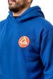 Red Shield Mens Hoodie - Blue For Sale