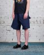 JW Anderson Clay Canvas Twisted Short Navy Sale