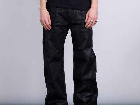 Rick Owens DRKSHDW Geth Jeans 13oz Foil Denim Black Sale