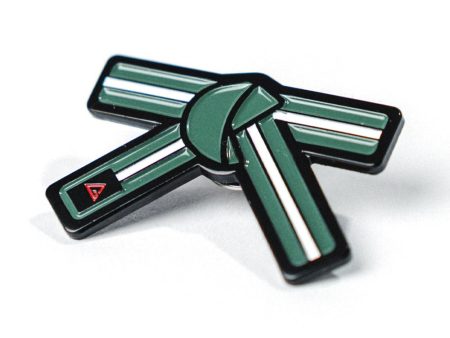 GB Youth Belt Pin - Green White For Sale