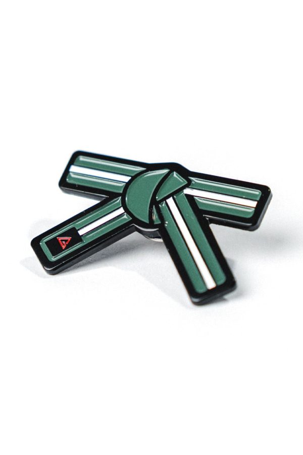 GB Youth Belt Pin - Green White For Sale