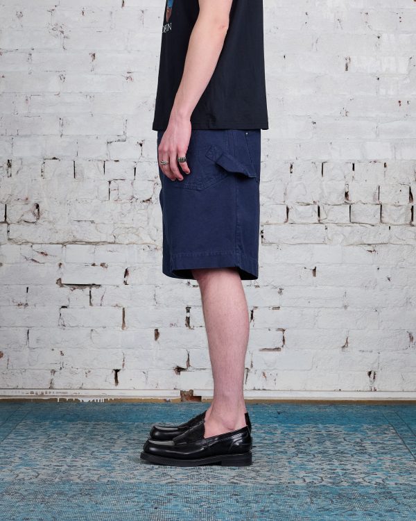 JW Anderson Clay Canvas Twisted Short Navy Sale