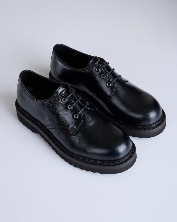 Our Legacy Trampler Shoe Black Cracked Patent Leather on Sale