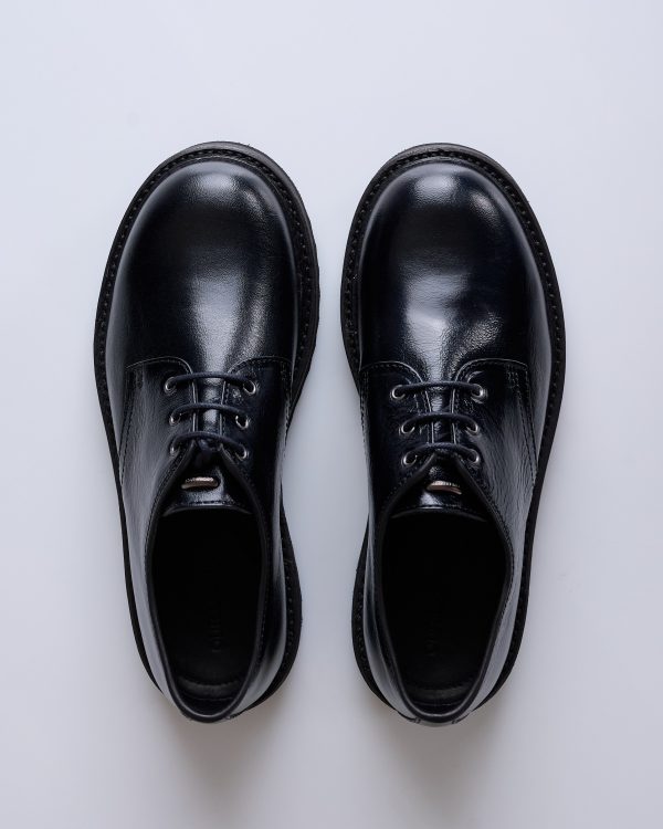 Our Legacy Trampler Shoe Black Cracked Patent Leather on Sale