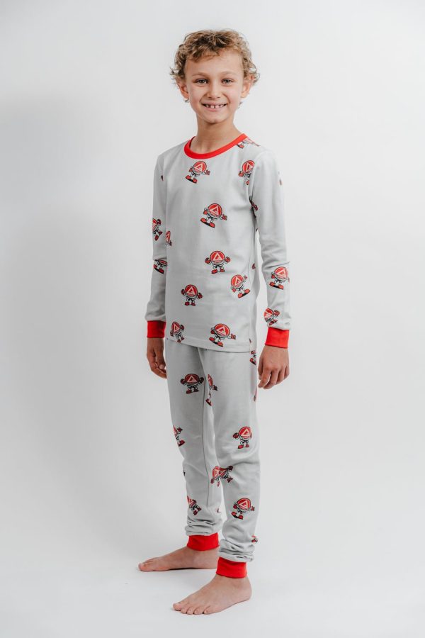 GB Barrinha Youth Pajama Set - Grey Discount