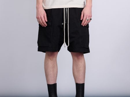 Rick Owens DRKSHDW Cargobela Short Cotton Cnvs Blk For Discount