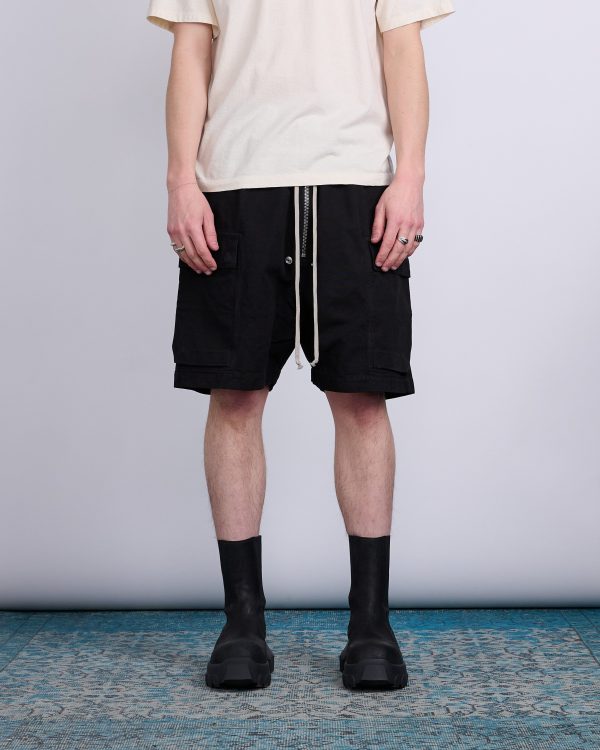 Rick Owens DRKSHDW Cargobela Short Cotton Cnvs Blk For Discount