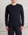 Reigning Champ 1x1 Slub Knit Long Sleeve T-Shirt Black Discount