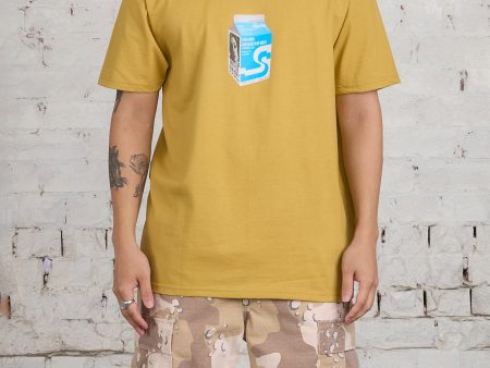 Stussy Milk T-Shirt Curry Sale