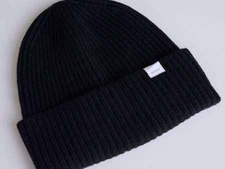 Norse Projects Standard Merino Lambswool Beanie Black Supply