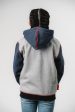 Colorblock Youth Hoodie - Grey Black Sale