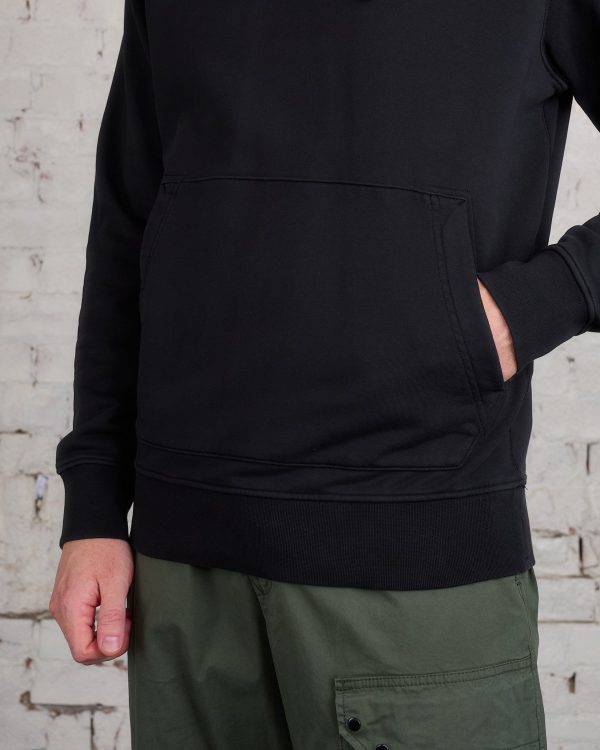 Stone Island GD Cotton Fleece Hoodie Black Online now