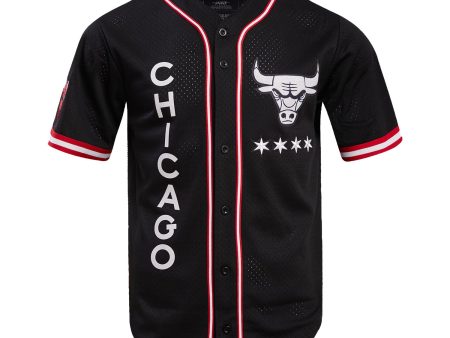 2023-24 CHICAGO BULLS CITY EDITION MESH BUTTON DOWN SHIRT Supply