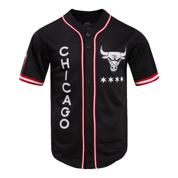 2023-24 CHICAGO BULLS CITY EDITION MESH BUTTON DOWN SHIRT Supply