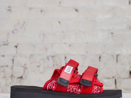 Suicoke MOTO-Cab-PT02 Sandal Red Bandana Cheap