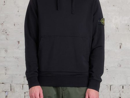 Stone Island GD Cotton Fleece Hoodie Black Online now