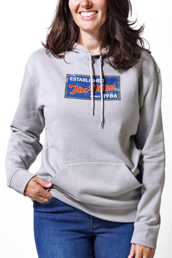 JJ Postcard Womens Hoodie - Grey Online now