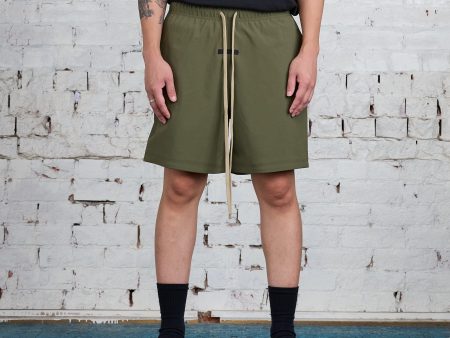 Fear of God Essentials Bonded Soccer Short Military Online Hot Sale