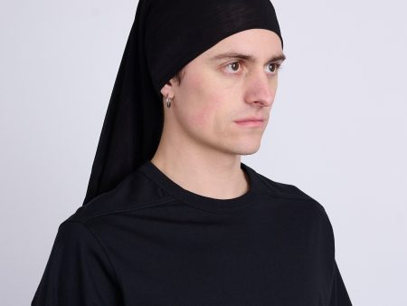 Rick Owens Runway Wig Rag Stretch Cupro Jersey Black Online