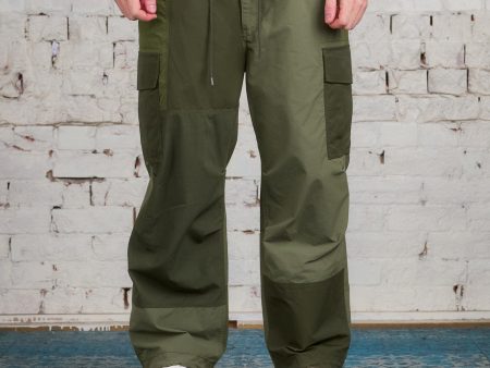 COMME des GARÇONS HOMME Cotton Nylon Mix Cloth Cargo Pant Khaki Cheap