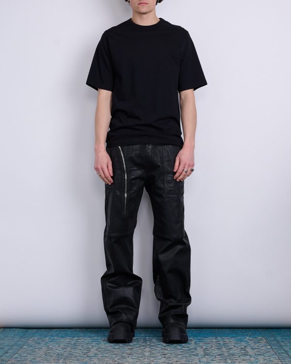 Rick Owens DRKSHDW Aircut Pants Stretch Foil Denim Black Hot on Sale