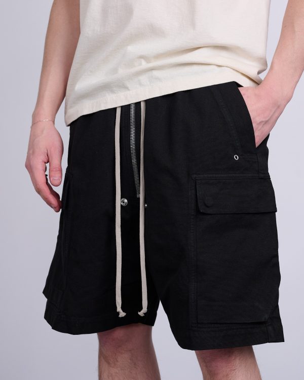 Rick Owens DRKSHDW Cargobela Short Cotton Cnvs Blk For Discount