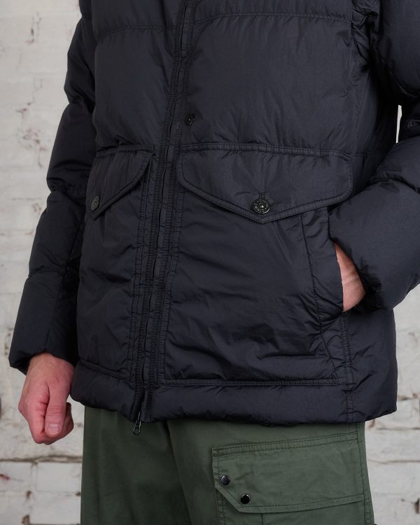 Stone Island Nylon Rep Down Jacket Black Online now