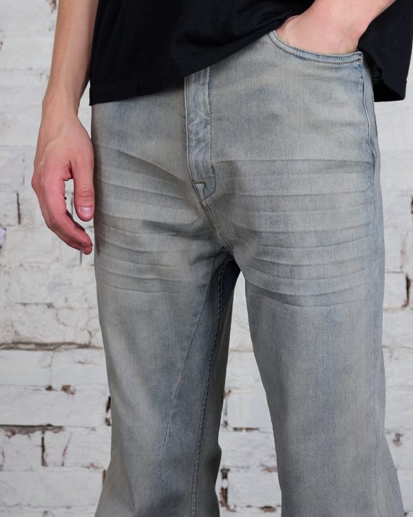 Rick Owens DRKSHDW Bolan Bootcut Jean Sky Stretch Denim For Sale