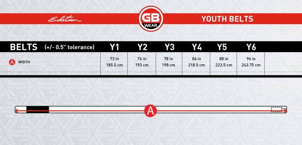 GB Edition Youth Belt - White Sale