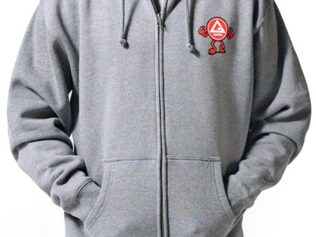 Barrinha Mens Zip Hoodie - Grey Hot on Sale