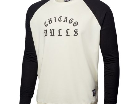 Chicago Bulls 1966 Leisure Old English Crewneck Sweatshirt For Discount