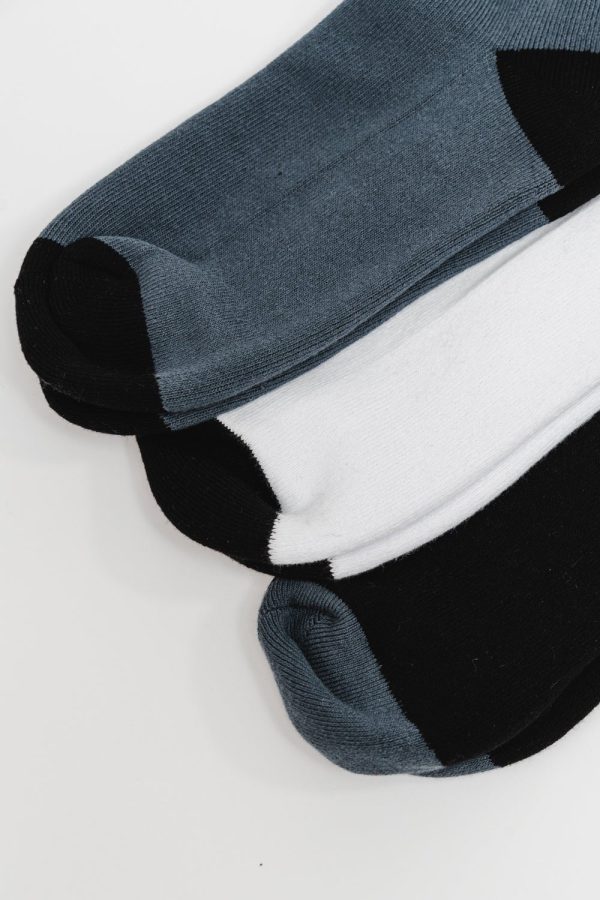 Colorblock Socks 3 Pack - Assorted Online