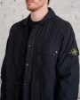 Stone Island Brushed Tela Jacket Black For Discount