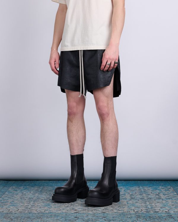 Rick Owens Runway Boxer Short Blister Lamb Black Online Hot Sale