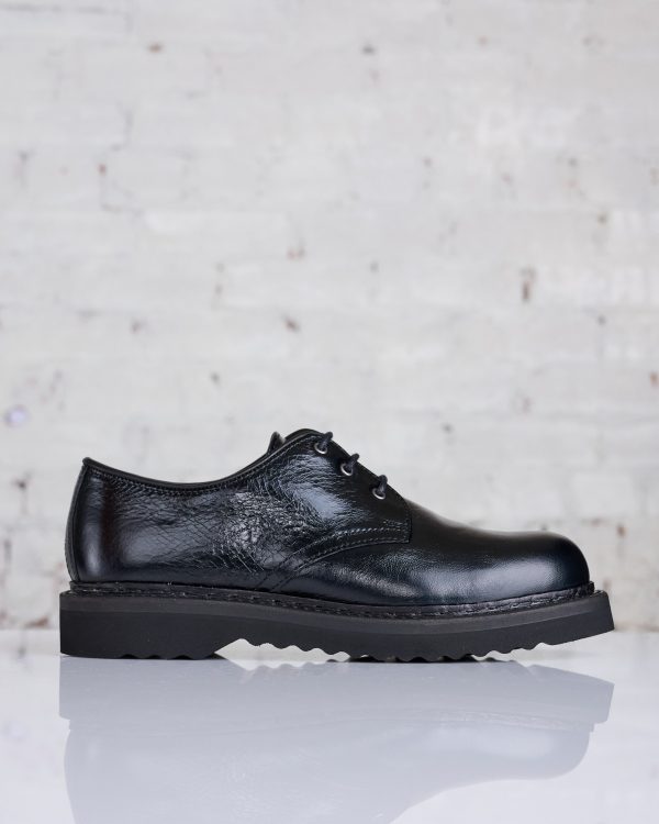 Our Legacy Trampler Shoe Black Cracked Patent Leather on Sale