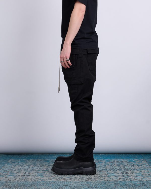 Rick Owens DRKSHDW Creatch Cargo Pant Cotton Canvas Black Discount