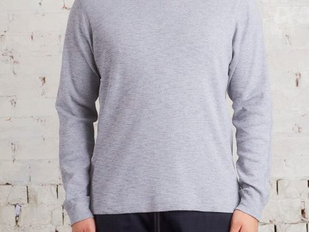 Reigning Champ 1x1 Slub Knit Long Sleeve T-Shirt Heather Grey Online Hot Sale