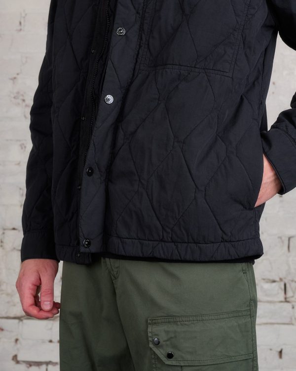 Stone Island Brushed Tela Jacket Black For Discount