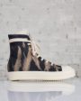 Rick Owens DRKSHDW Sneaks 13oz Sun Denim Black Terra on Sale