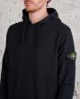 Stone Island GD Cotton Fleece Hoodie Black Online now