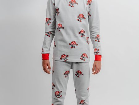 GB Barrinha Youth Pajama Set - Grey Discount