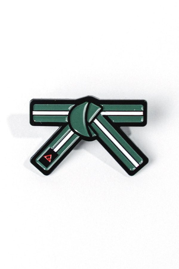 GB Youth Belt Pin - Green White For Sale