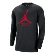 Chicago Bulls Nike Jordan Black Long Sleeve T-Shirt Online