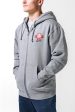 Barrinha Mens Zip Hoodie - Grey Hot on Sale