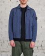 Stone Island Iridescent Nylon Metal Overshirt Mid Blue For Discount