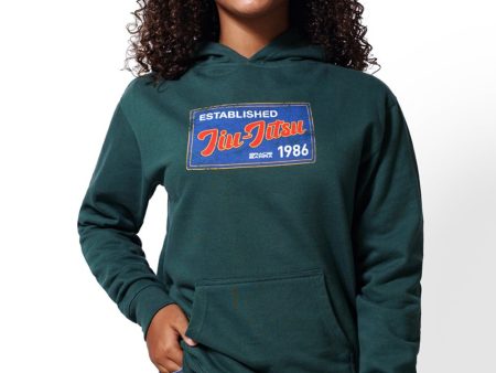 JJ Postcard Youth Hoodie - Green Cheap