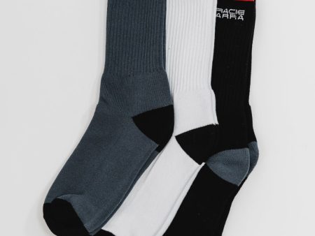 Colorblock Socks 3 Pack - Assorted Online