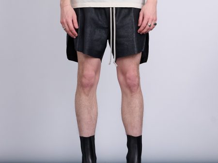 Rick Owens Runway Boxer Short Blister Lamb Black Online Hot Sale