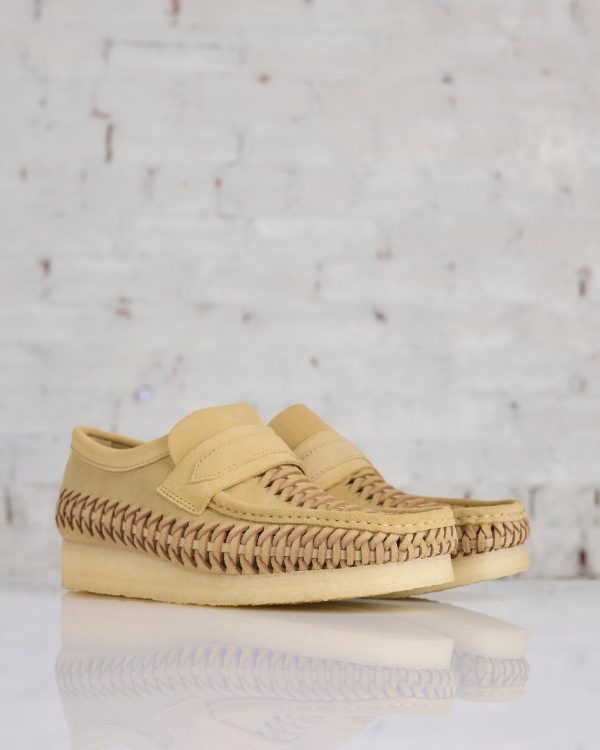 Clarks Originals Men s Wallabee Loafer Weave Maple Suede Online now